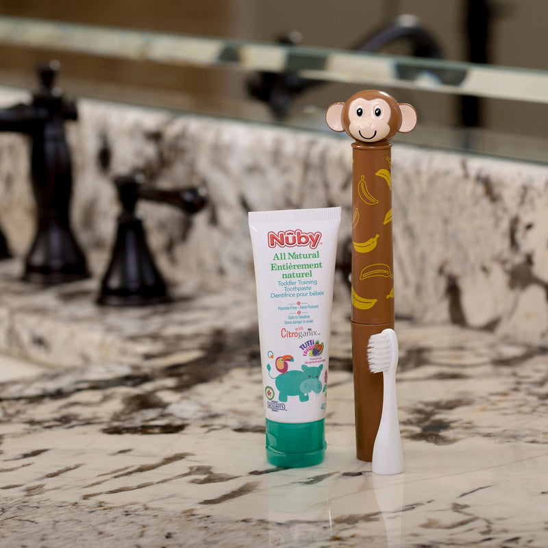 [Australia] - Nuby Electric Toothbrush with animal character, Monkey 