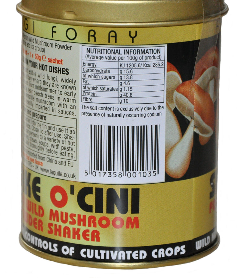 Shake O'CINI - Wild Porcini Mushroom Powder in Shaker 50g