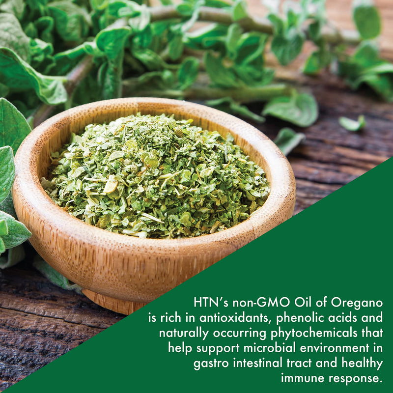 [Australia] - Oil of Oregano 120 Mini-Softgels | Wild Harvested | European 40:1 Origanum Vulgare Equivalent to 600mg Oregano in Extra Virgin Olive Oil | Non-GMO Gluten Free | by Health Thru Nutrition (Pack of 120) 120 Count (Pack of 1) 