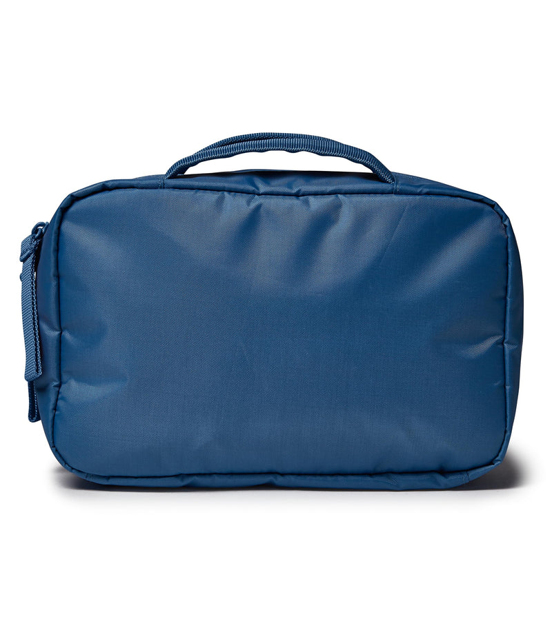 JanSport Good Latitude Hanging Toiletry Bag for Travel - Accordion Cosmetic Case with Waterproof Toothbrush Pocket - Hygiene Organizer 6L, Elemental Blue