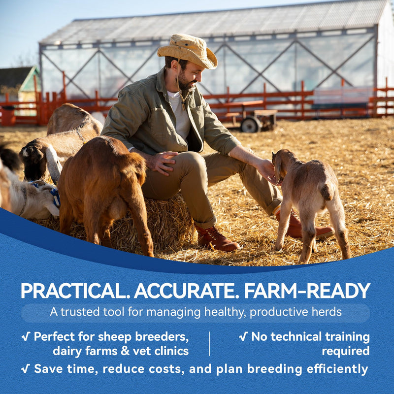 Sheep/Ovine/Goat Early Pregnancy (PAGs) Rapid Test Kit - 2 Tests, Hormones (PAGs), Whole Blood/Serum/Plasma Testing, Detect Pregnancy as Early as 28 Days Post-Breeding