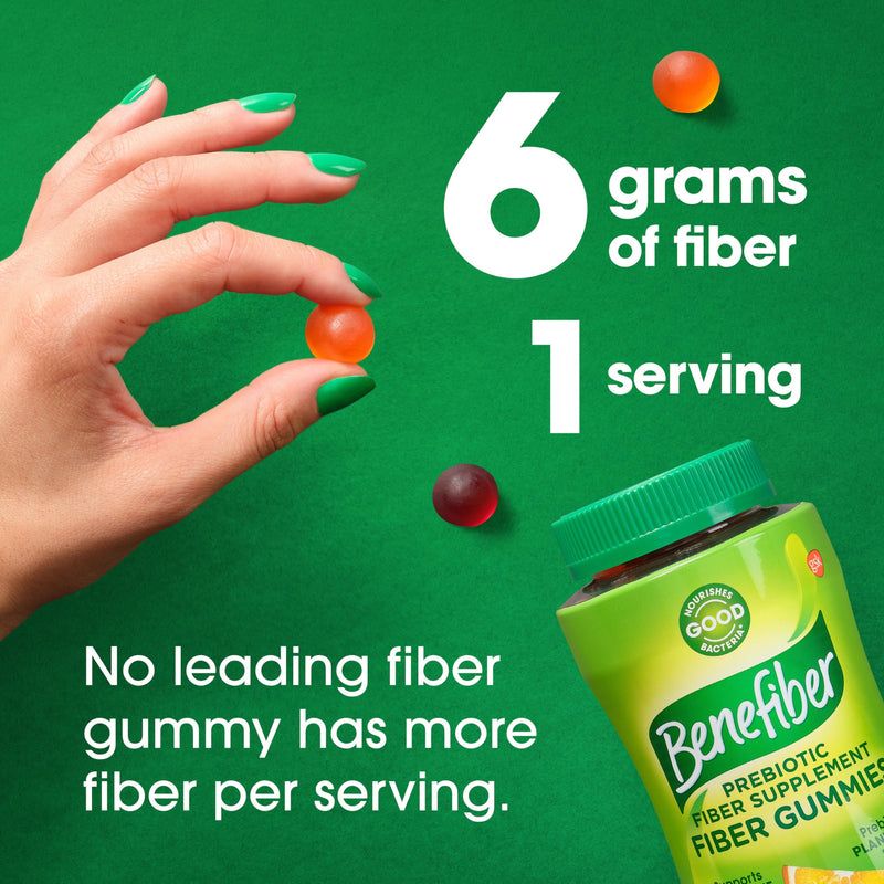 [Australia] - Benefiber Prebiotic Fiber Supplement Gummies for Digestive Health, Assorted Fruit Flavor - 81 Count 1 Count (Pack of 81) 