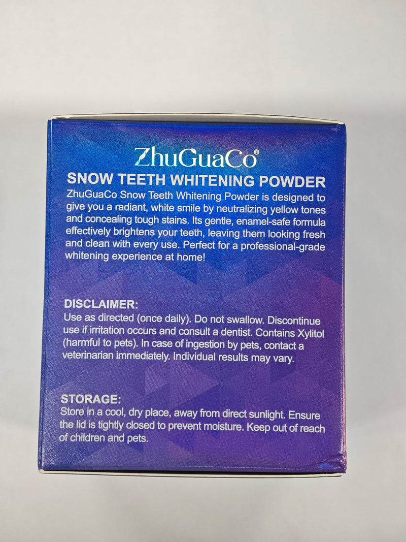 [Australia] - Teeth Whitening Powder - Snow Teeth Whitening Powder with Pap+ Formula, Peroxide-Free, No Sensitivity & Enamel Safe - Removes Coffee, Tea, Wine, Tobacco & Food Stains - 35g | 1.23oz 