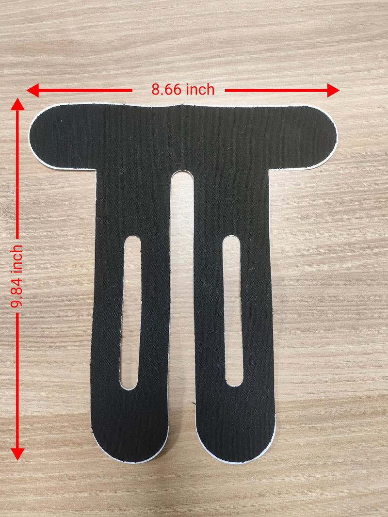 [Australia] - Kinesiology Tape for Knees 12 Pcs, PreCut Athletic Knee Tape for Knee Pain Relief- Brace & Elastic Supports- Waterproof & Breathable Hypoallergenic Latex-Free Tape Black 