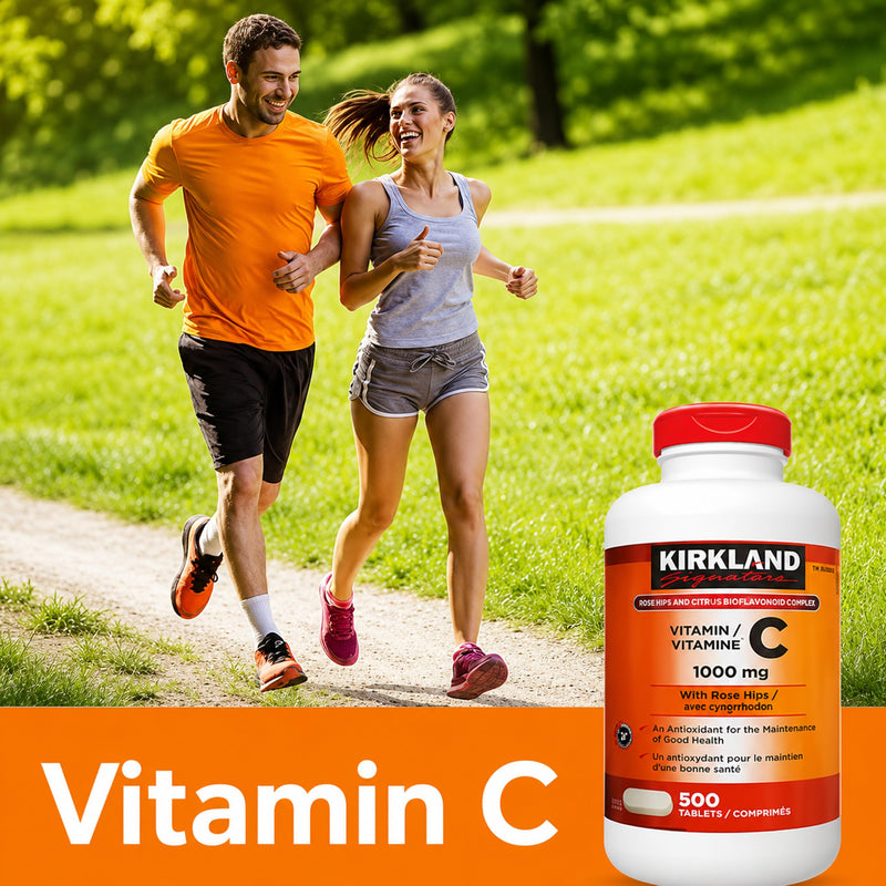 Kirkland Signature Vitamin C w/ Rose Hips 500 Tablets 500 Count (Pack of 1)