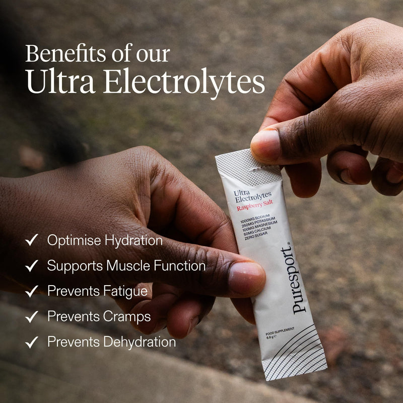 Puresport Ultra Electrolytes Hydration Variety Pack (30 Pack) Watermelon, Citrus & Raspberry Flavours, Sugar-Free, Optimise Hydration & Support Muscles, Travel-Friendly Sachets 30-Pack