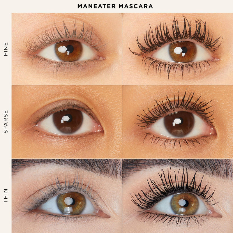 [Australia] - tarte viral maneater must haves mascara & blush trio - Black Mascara for Extreme Curl, Volume & Length, Lightweight Cheek Tint & Illuminator with Hyaluronic Acid & Vitamin E, Cruelty Free pink & pink coral 