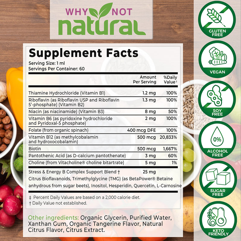 Why Not Natural B Complex and B12 Liquid Drops for Energy