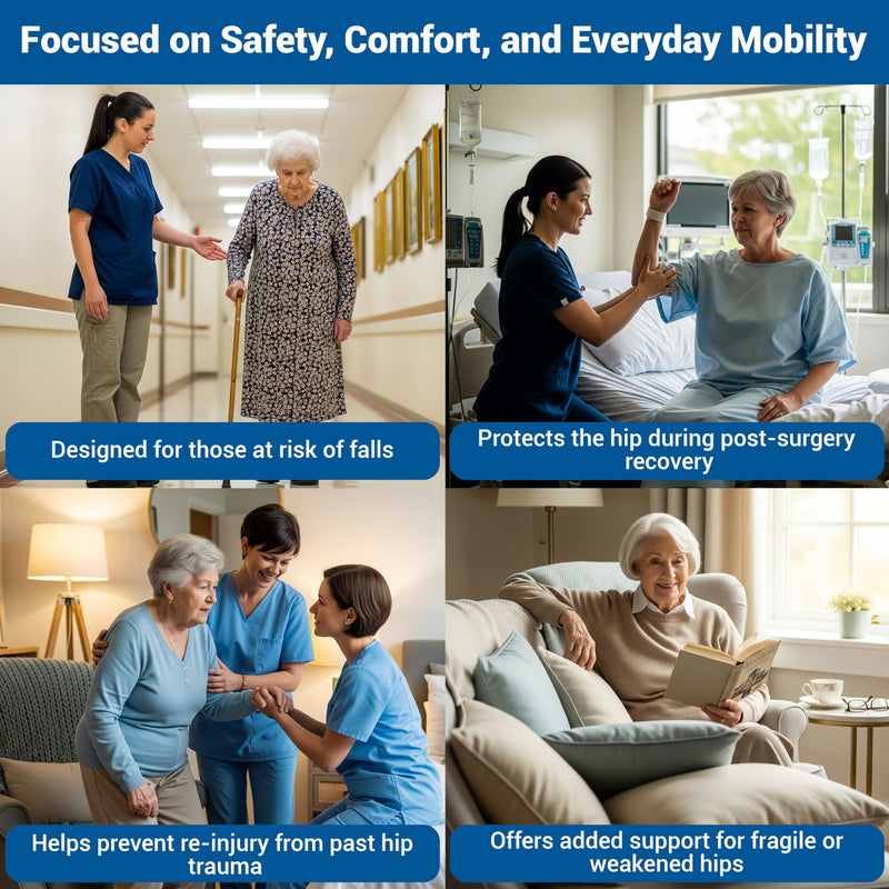 [Australia] - Skil-Care Large Hip-Ease Cushion for Comfortable Sitting, 34"-38", Relieves Hip Pressure and Pain, Ergonomic Support for Wheelchairs, Large, 911456 