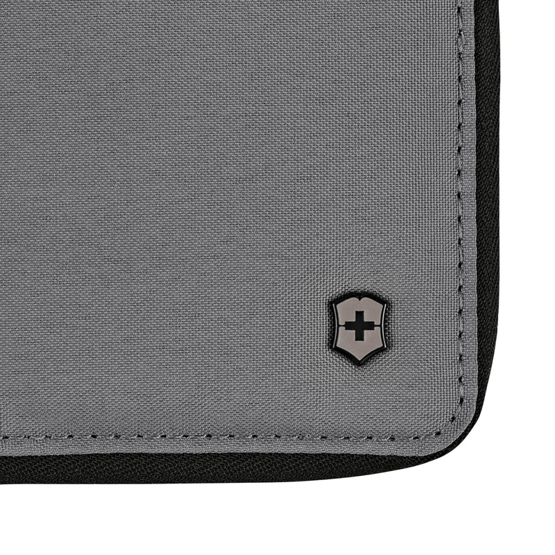 Victorinox Travel Essentials, Passport Holder with Card Slots, Coin Pocket and RFID - Frost Gray