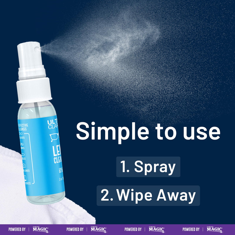 [Australia] - | Powered by Nano Magic Eyeglass Lens Cleaning Spray 6 oz (1 Pack) | Professional Grade Formula, Silicone-Free | for Glasses, Phone, Electronic Screens, Optic Surfaces, Coated Surfaces 6 Ounce (Pack of 1) 