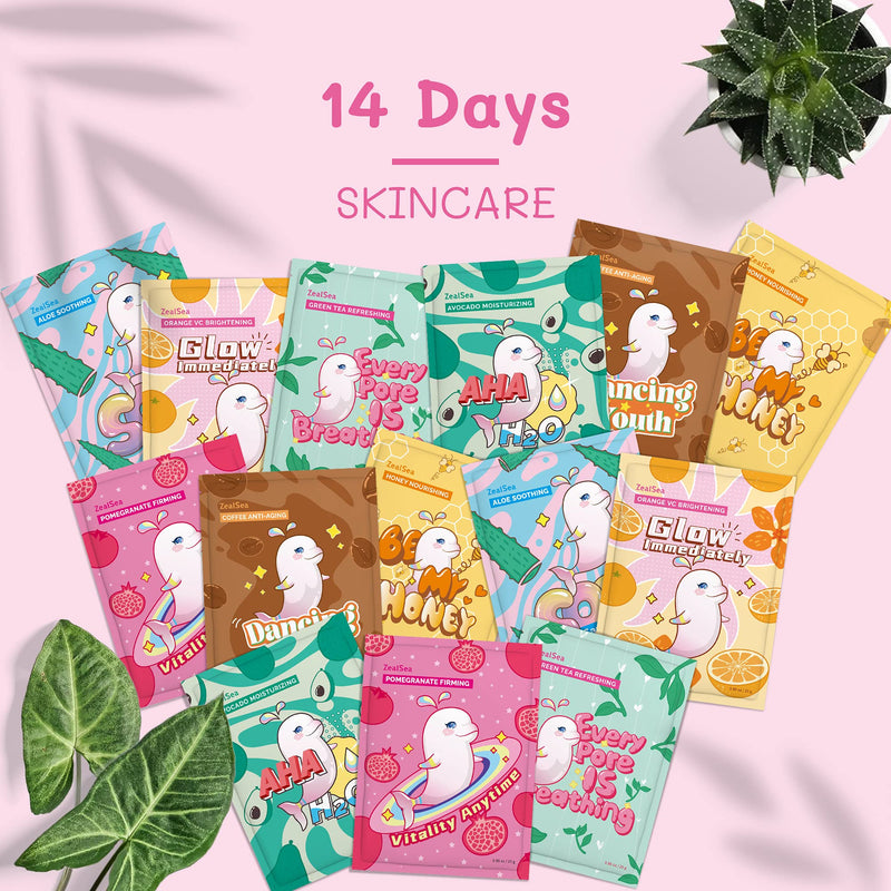 ZealSea Collagen Face Masks and Moisturizing Masks Bundle