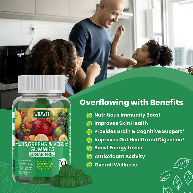 VIDAVITE Bundle of Sugar Free Prenatal Gummies + Sugar-Free Fruit and Veggie Gummies