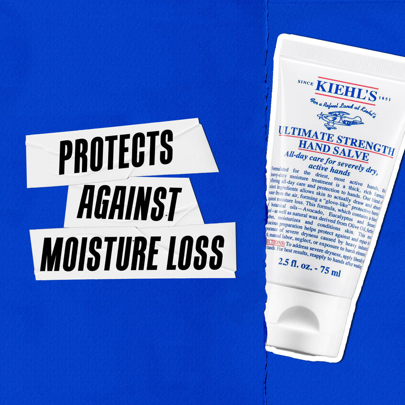 [Australia] - Kiehl's Ultimate Strength Hand Salve, Deeply Hydrating Hand Lotion, Thick and Rich Formula for Intense Moisture and Conditioning, Protects and Repairs Dry Skin, Paraben and Gluten Free 5 Fl Oz 