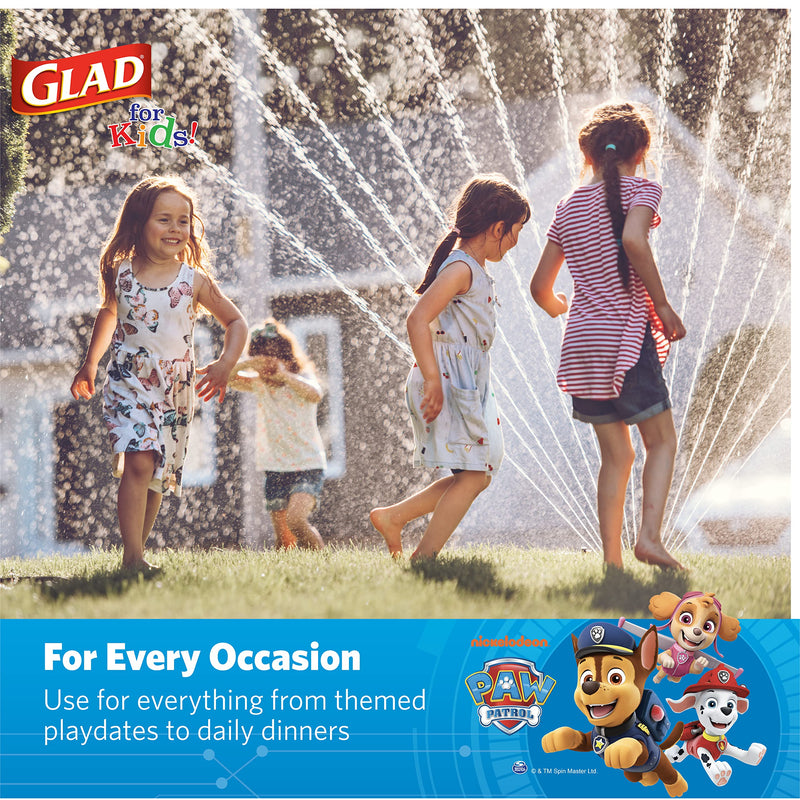 [Australia] - Glad for Kids Paw Patrol Paper Plates, 20 Count, 8.5 Inches | Disposable Paw Patrol Plates for Kids | Heavy Duty Disposable Soak Proof Microwavable Paper Plates for All Occasions Blue 8.5 Inch - 20 Count 