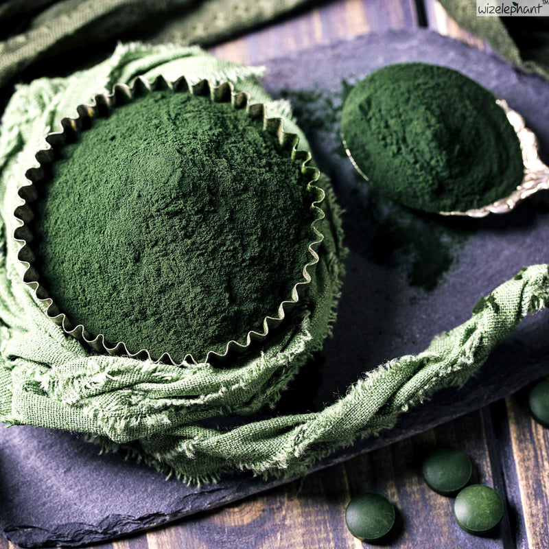 [Australia] - Chlorella Spirulina Powder Organic | Super Greens Powder and Smoothie Mix | Rich in Chlorophyll for Immune Support and Energy | Raw Vegan Protein | Spirulina Chlorella Powder | 50 Servings 