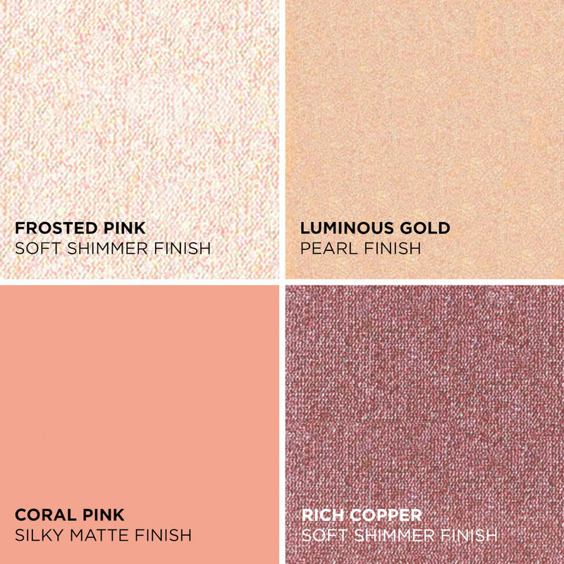 [Australia] - IT Cosmetics Celebrate Glow Face & Eye Makeup Palette - Multitasking Blush, Highlight & Eyeshadow Palette in Matte, Pearl & Shimmer Shades 