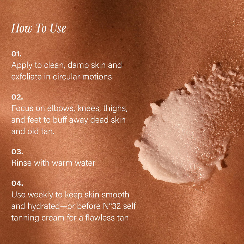 '+ Lux Unfiltered - N°28 Nude Beach Exfoliating Body Polish | Exfoliating Body Scrub in Santal - Sugar Scrub with Shea Butter, Passion Fruit Oil & Vitamin E - Vegan & Cruelty Free