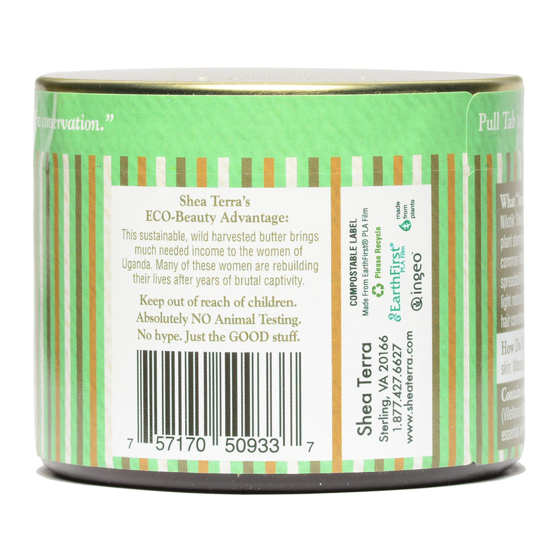 Shea Terra - Cold-Pressed Virgin Shea Butter, Marrakesh Menthe Vanilla | Anti-aging daily moisturizer for dry skin, nails & hair. Softens hydrates & helps reduce the look of stretch marks & wrinkles