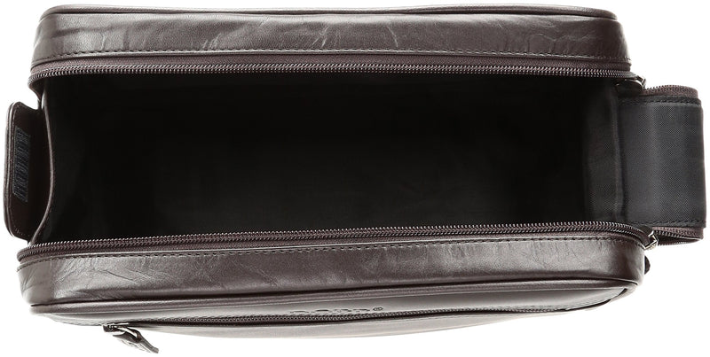 Men's Seasoned Traveler Soft Sided Multi-Zip Travel Kit - Leather, Brown, One Size
