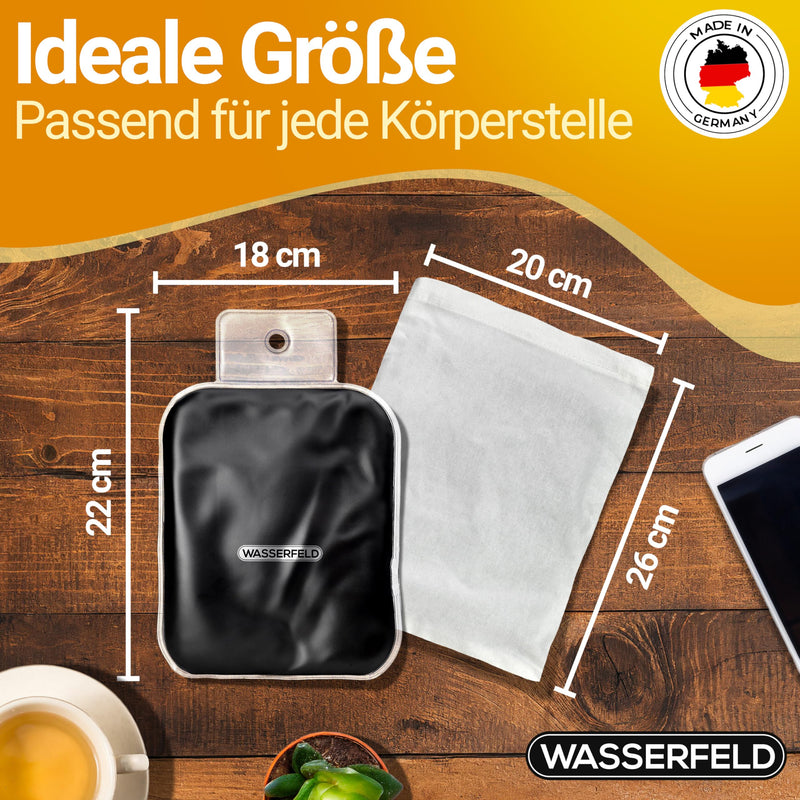 [Australia] - WASSERFELD® Moor pillow for microwave - High-quality heat pillow microwave including cover - Therapeutic moor pillow for neck, shoulder, back and stomach - Moor heat pillow against tension With cover 