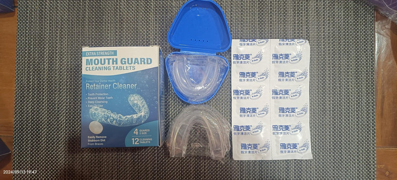 [Australia] - Nighttime Grinding Splint, Mouth Guard for Cleaning Teeth at Night, Reusable Night Guard for Teeth Grinding, Night Guard for Teeth - 4 Pack to 2 Sizes 
