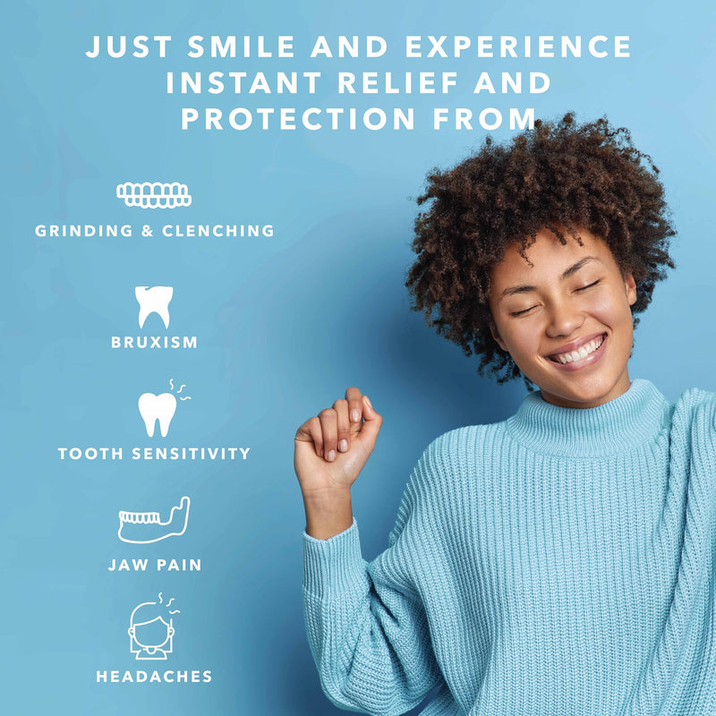 [Australia] - Night Guard 2 Pack - Mouth Guard for Teeth Grinding & Clenching Teeth, Moldable & Custom Nightguard for Grinding (Aqua) Aqua 
