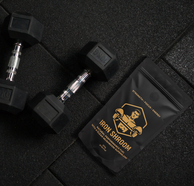 Iron Shroom by Cognitive Brews Chocolate Functional Performance Powder | Whey Protein, Creatine & 4 Mushroom Super Blend | 300g | 30 Servings Iron Shroom (Creatine)