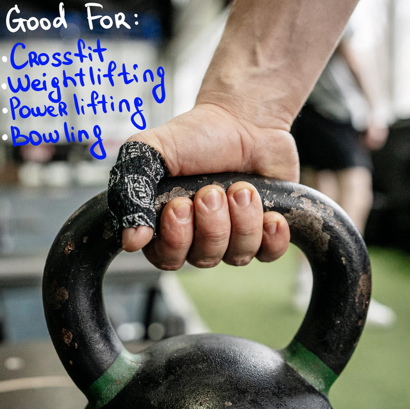 Professional Weight Lifting Thumb Tape - Protects Finger Tape, Adhesive for Powerlifting, Yoga & Gym, Hand Grip Support for Weightlifting, Deadlift, Barbell Hook Grip Gr.i.p