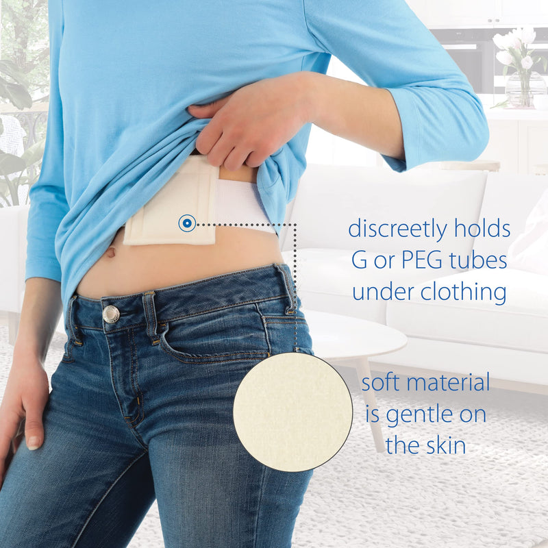 [Australia] - Core Products NelMed G-Tube Holder – Feeding Tube Belt Holder for PEG, G, J Tubes – Adjustable, Discreet Support for Tube Feeding – Large/XLarge (45-60 inch Waist) Large/XLarge (46-60 Inch) 