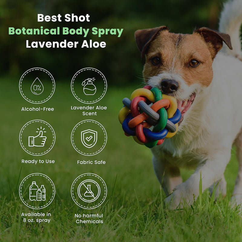 Best Shot Scentament Spa Botanical Body Splash, Body Spray for Pets, Cat and Dog Cologne Spray, Lavender Aloe, 8 Oz. - PawsPlanet Australia