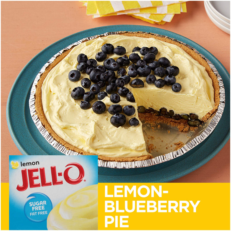 Jell-O Sugar Free Lemon Instant Reduced Calorie Pudding and Pie Filling, 28 g (Pack of 6)