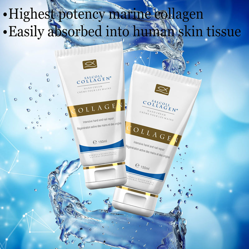 [Australia] - Pure Bioactive Anti-Aging Collagen Repair Hand Cream - Hypoallergenic Moisturizing Lotion, Dry Skin Relief, All Skin Types, 150 ml 
