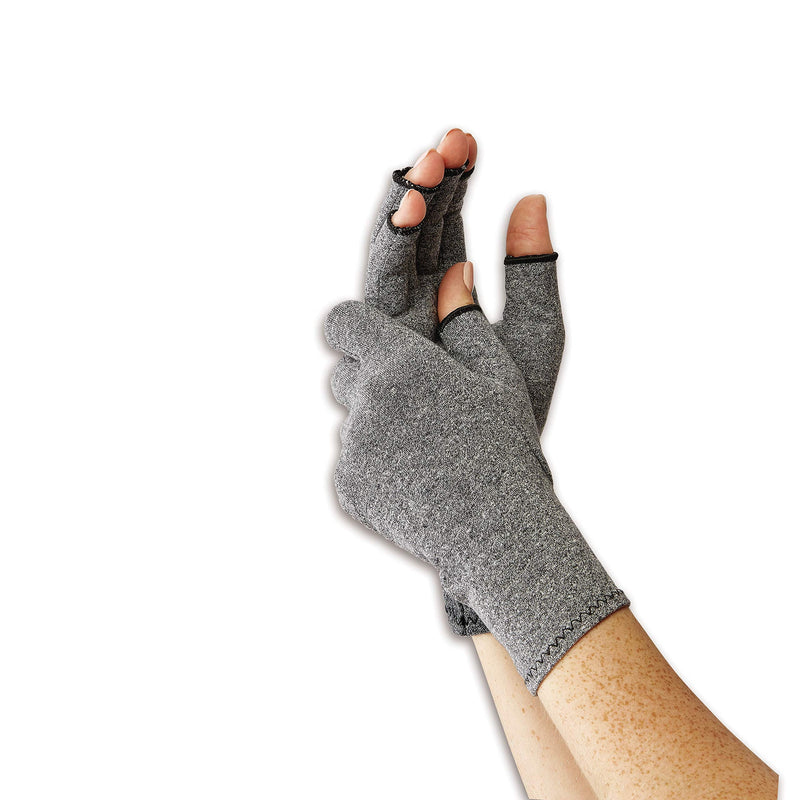 Curad Performance Series 50+ Arthritis Reilef Glove, Aids in Arthritis, Carpal Tunnel & Tendonitis, Breathable, Soft, Mild Compression, 1 Pair, Large