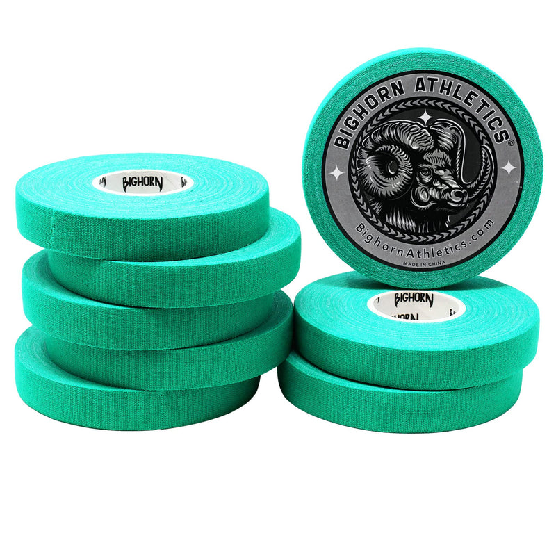 Bighorn Athletics Jiu-Jitsu Finger Tape, 0.5-Inch x 45-feet, 24 Rolls, Black, White & Green