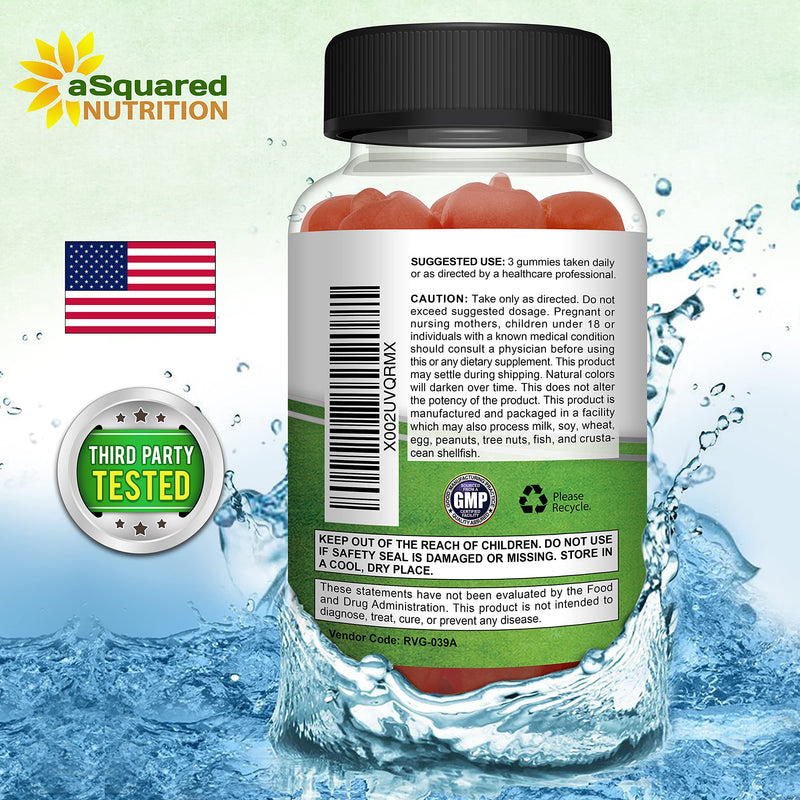 Apple Cider Vinegar Gummies - 1500mg/Serving - ACV Supplement with Mother | ACV with Vitamin B6 & B12, Folic Acid - Vegan Gummy Alternative to Capsules, Pills, Tablets & Drink - 90 Gummies 90 Count (Pack of 1)