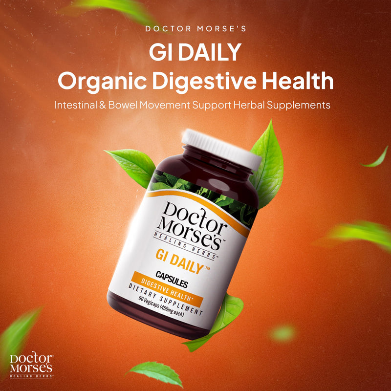 [Australia] - Doctor Morse's GI Daily - Gut Cleanse - Digestive Support - Intestinal, Overall Gut Support - Naturopath Formulated - Marshmallow Root, Slippery Elm Bark, Mullein Leaf - 90 Capsules - 45 Day Supply 