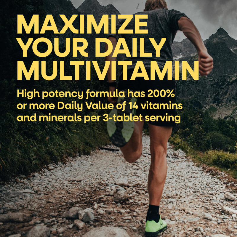 Nature's Way Alive! Men’s Max3 Potency Daily Multivitamin, 90 Tablets | High Potency Multivitamin for Men with B-Vitamins for Cellular Energy*, Supports Heart, Muscle and Eye Health* 90 Count (Pack of 1)