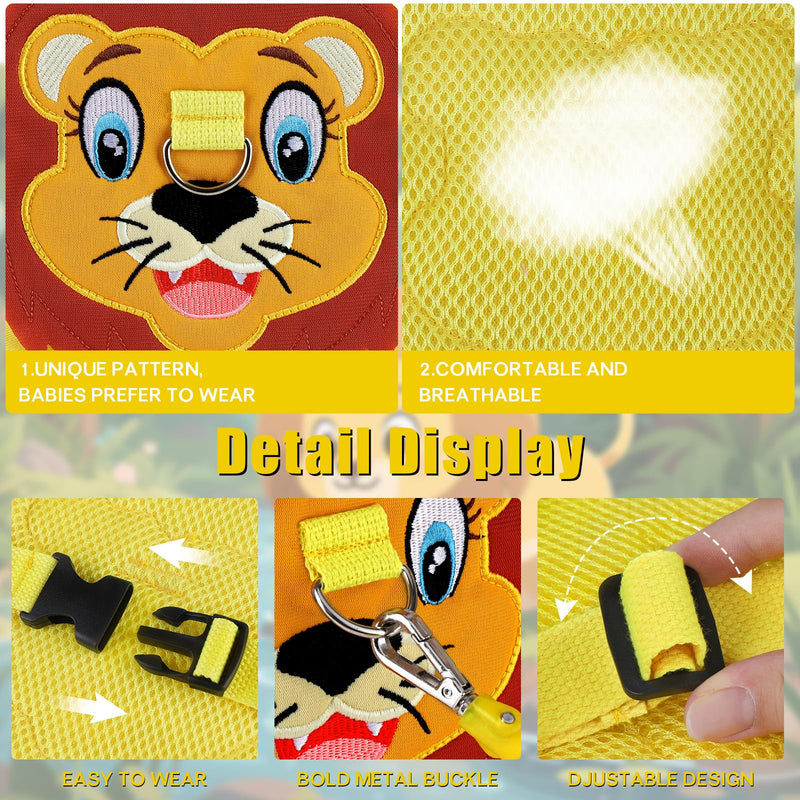 [Australia] - Toddlers Leash + Anti Lost Wrist Link Child Kids Safety Harness Kids Walking Wristband Assistant Strap Belt for Boys Pink Christmas Gift (Yellow) Yellow 