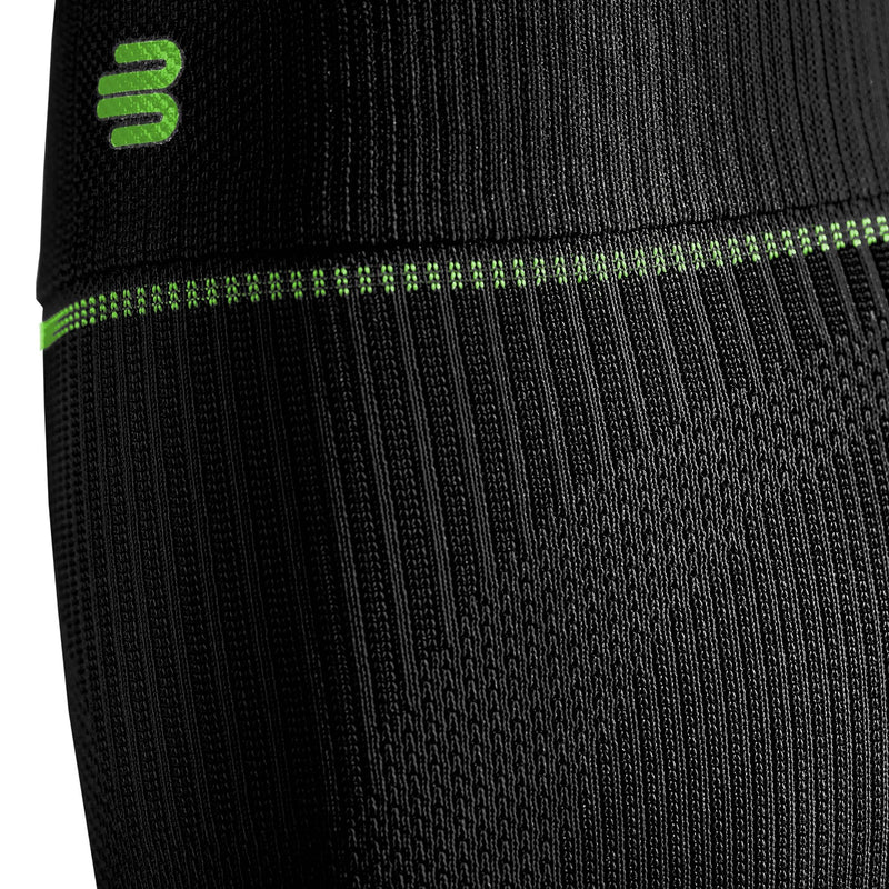 [Australia] - Bauerfeind Sports Compression Lower Leg Calf Sleeves (1 Pair) - Gradient Compression for Improved Blood Circulation in Legs - Air Knit Fabric Breathable, Durable, Washable (Black, Medium/Short) 