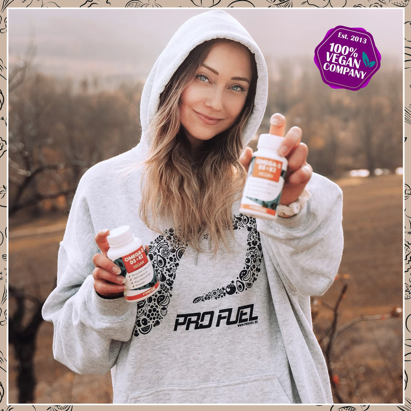 [Australia] - Omega-3 vegan + D3 & K2 (60x), 1100mg algae oil with 600mg DHA & 300mg EPA + 1000 IU vitamin D3 + 40 µg vitamin K2 - O3 D3 K2 Essentials capsules high dosage, bioavailable & laboratory tested 60 pieces (pack of 1) 