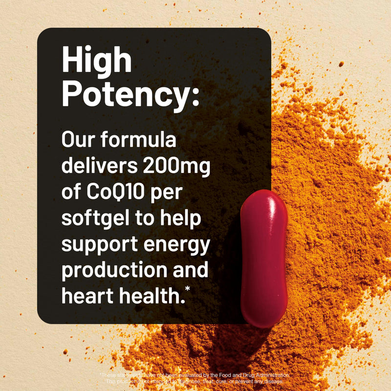 [Australia] - NatureWise CoQ10 200mg Softgels, High Potency Ubiquinone - Coenzyme Q10 Supplement - Antioxidant for Heart Health + Energy - Vegan, Non-GMO, Gluten-Free - 30 Count[1-Month Supply] 30 Count (Pack of 1) 