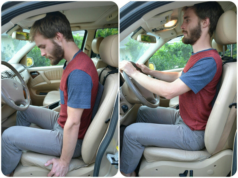 Stretchsit Cushion Lumbar Support/backrest for Chairs/car Seats - Spinal Traction/Decompression for Relief from Lower Back Pain, Neck Pain, Shoulder Pain, Fibromyalgia