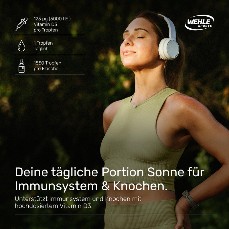 [Australia] - Vitamin D3 Laboratory-tested 5000 IU per drop, high dose. Comparison winner 2019-2021 - Highly bioavailable vitamin D liquid 50ml (1850 drops) with MCT oil from coconut 
