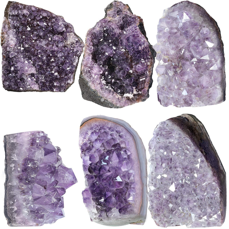 SUNYIK 1.3 LB Natural Raw Amethyst Crystal Cluster Geode Home Decor | Self Standing Rough Amethyst Crystal Geode, Natural Mineral Specimen, Reiki Healing Chakra Meditation, Crystal Collection 1.1-1.32 lb (self-stand)