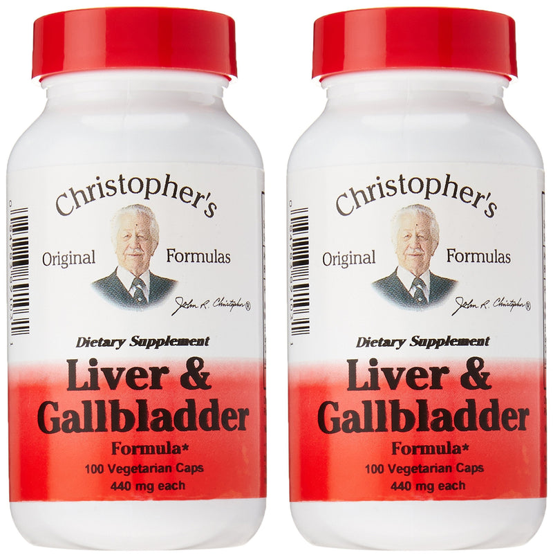 [Australia] - Dr. Christopher's Original Formulas Liver and Gall Bladder Formula Capsules, 100 Count (Pack of 2) 