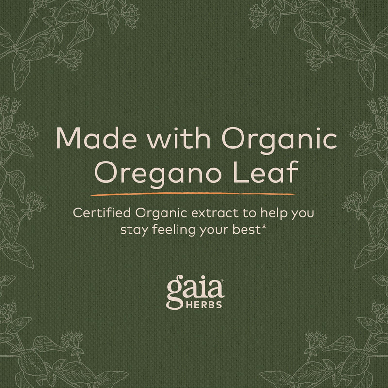 [Australia] - Gaia Herbs Oregano Leaf - Immune Support Herbal Supplement - with Oregano Leaf Extract - Certified Organic - 1 Fl Oz (23 Servings) 