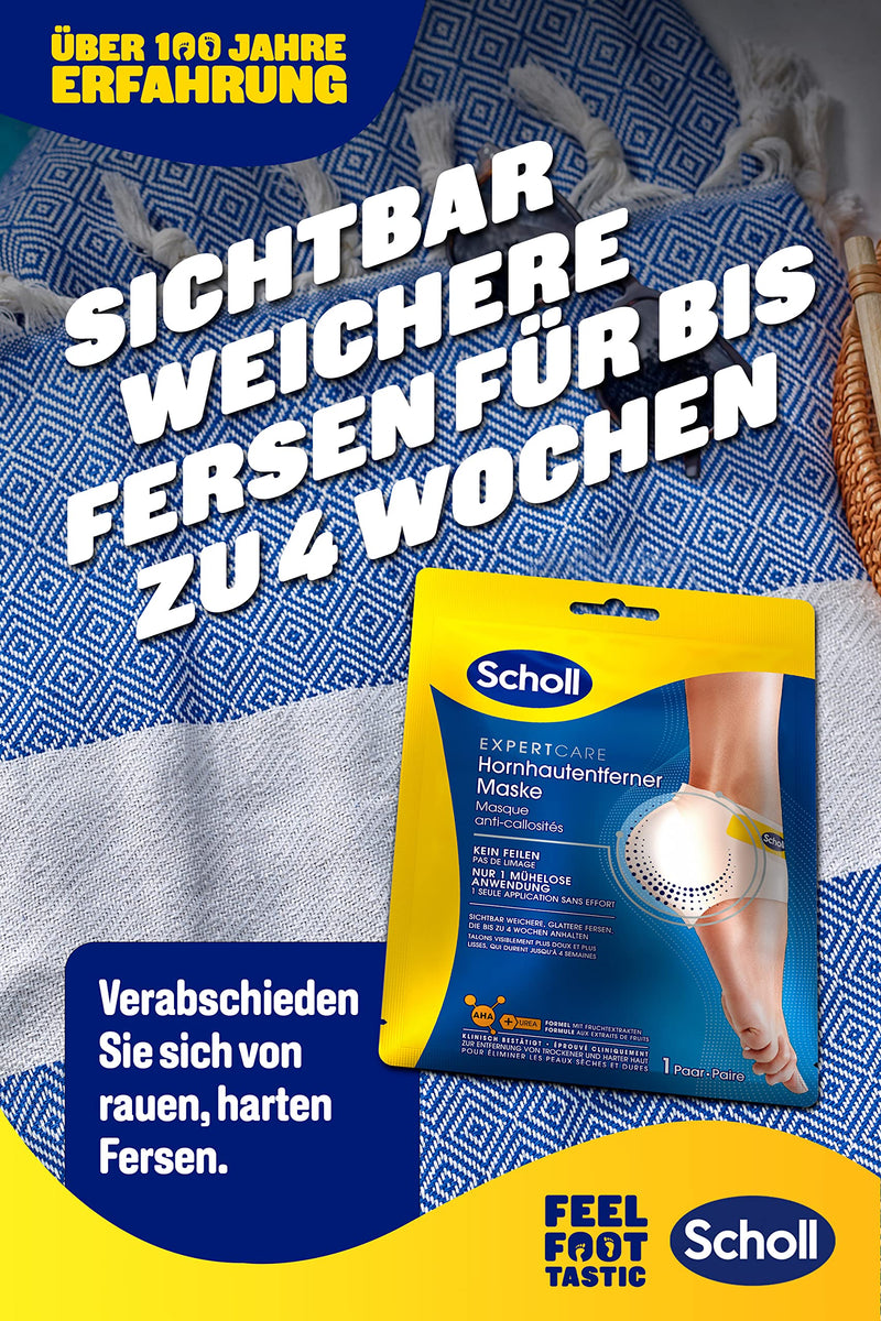 [Australia] - Scholl callus remover mask - callus socks - mask for silky soft feet (pack of 2) 1 piece (pack of 2) 