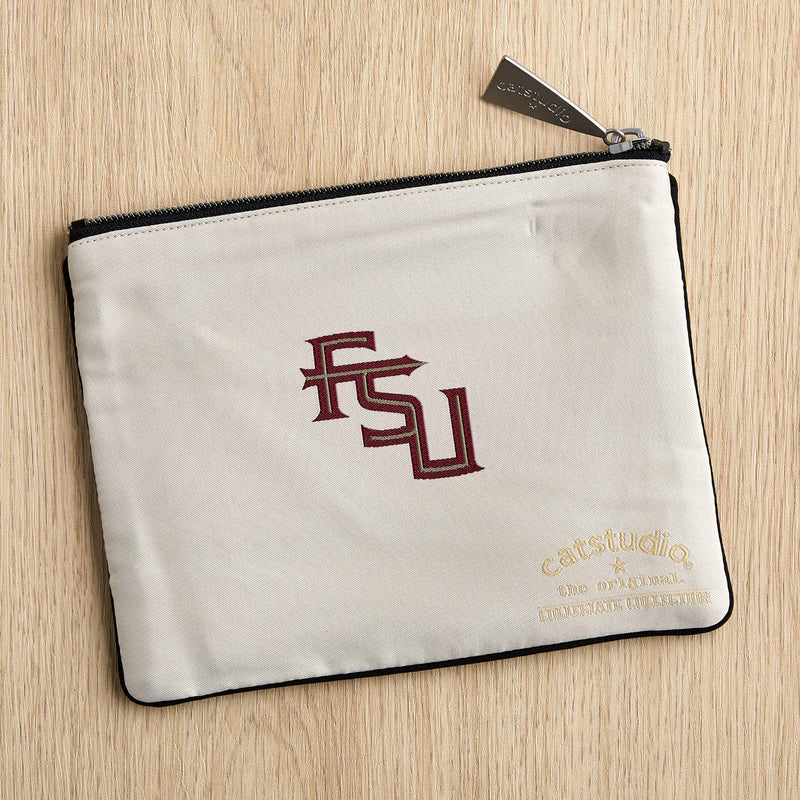 Florida State University (FSU) Zipper Pouch Purse, Makeup Bag | Zipper Bag - Holds Phone, Makeup, Wallet, Glasses, & Travel Essentials - Alumni, Acceptance & Graduation Gift Florida State University