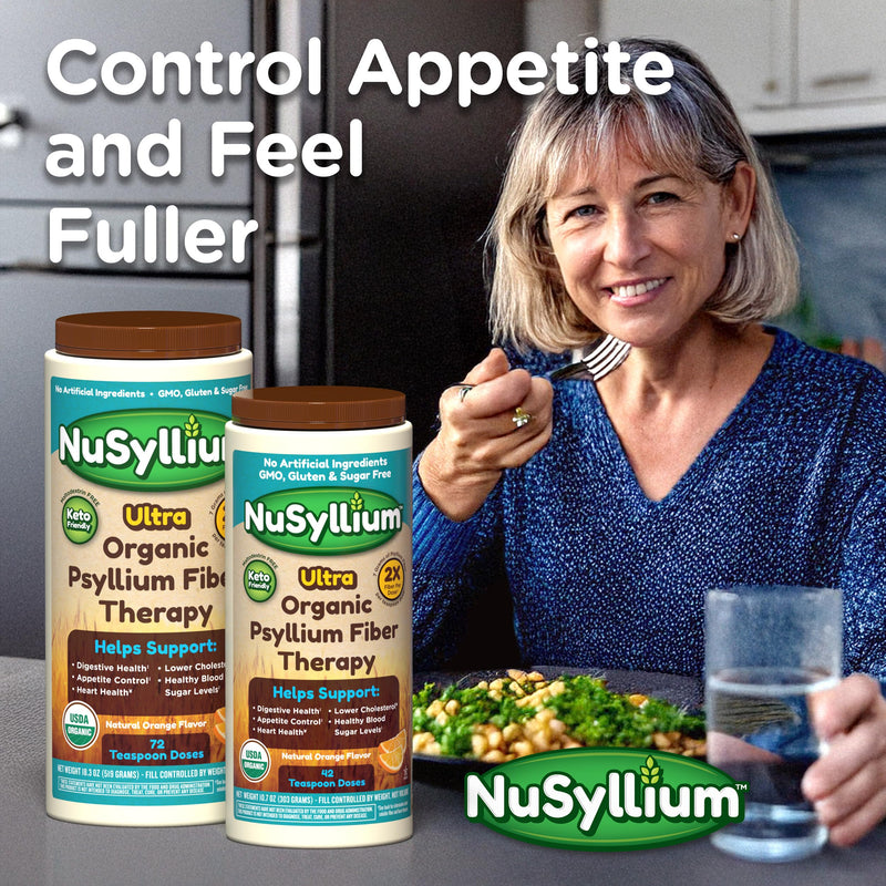[Australia] - NuSyllium Psyllium Husk Powder USDA Organic, 21 Oz, Dietary Fiber Supplement with Brown Sugar, Helps Promote Digestive Health* Unflavored, 85 Servings 1.31 Pound (Pack of 1) 